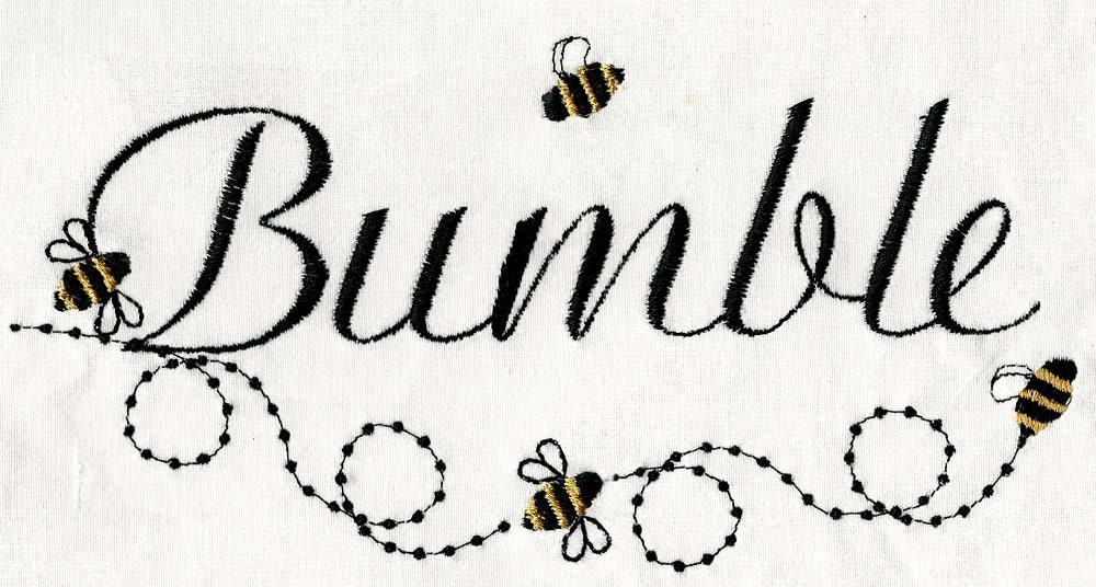 BUMBLE Bee FONT Machine Embroidery Designs - Etsy Australia