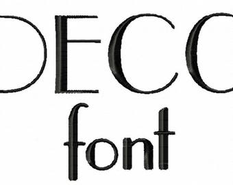 DECO FONT  Machine embroidery Designs