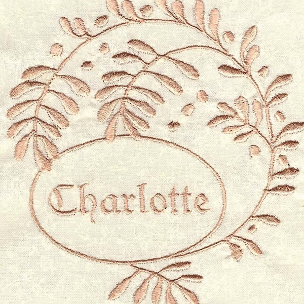 FRENCH WHITEWORK LABELS 5" Machine embroidery Designs