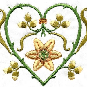 TUDOR DAFFODIL BORDERS  Machine embroidery Designs