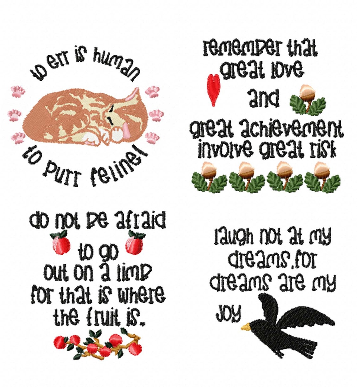 SAMPLER SAYINGS. Machine Embroidery Designs. Etsy