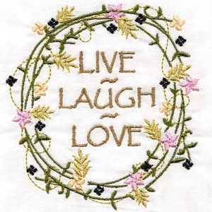 SPRING WREATHS in 3 SIZES .  Machine embroidery designs