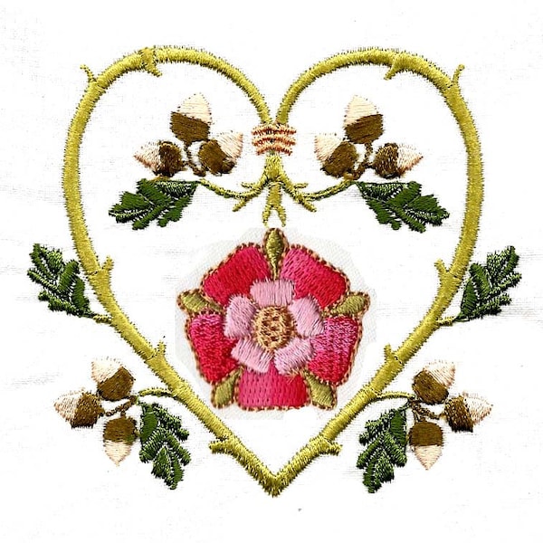 TUDOR ROSE BORDERS  Machine embroidery Designs
