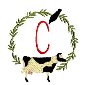 FOLK ART MONOGRAMS  6 Machine embroidery Designs