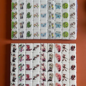 Juego de Mahjong con fichas XL Seaside Escape: Kit personalizado para armar