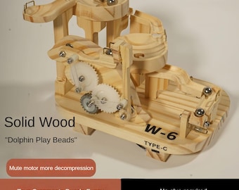 Electric Wooden Marble Run Puzzle: Reusable DIY Brain Teaser, STEM Toy