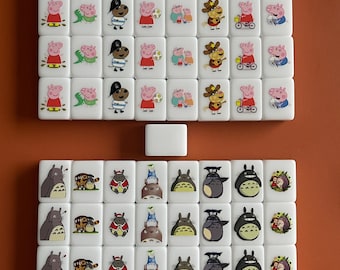 XL Seaside Escape Tile Game: Handmade Shiny Tiles, TikTok Viral