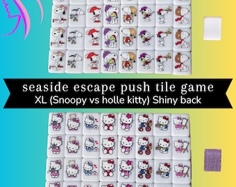 Seaside Escape Mahjong Tiles Game - Handmade XL Tile, IG Trending Family Puzzle Game Gift