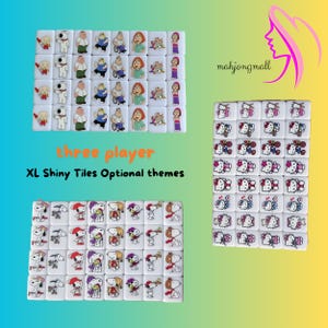 Juego de Mahjong Seaside Escape: fichas brillantes XL, conjunto personalizable