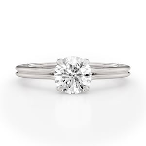 High Quality Platinum Solitaire Lab-Diamond Engagement Ring