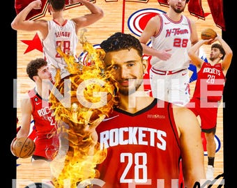 Sengun Png 11x15 in., Rockets tshirt, Fan Shirt, Houston Rockets