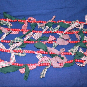 Wood Bead Garland (14 Available) Choice of Length Trees, Mantels Doorways Banisters Wreaths