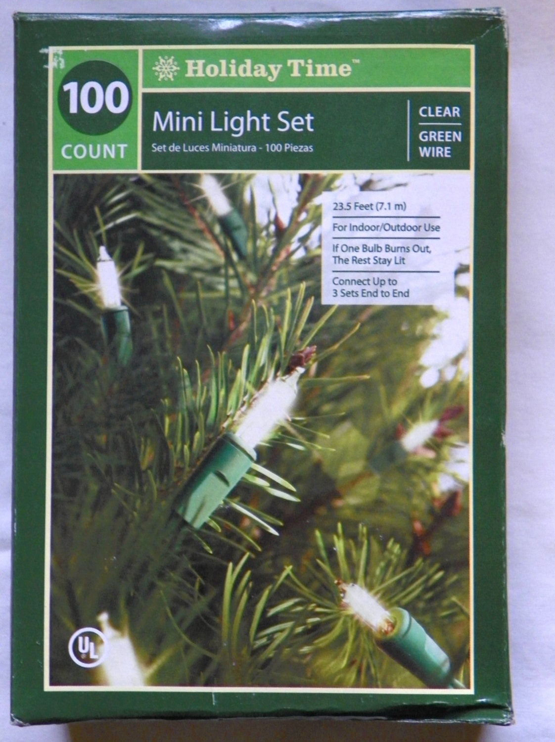 Luces de cuerda eléctricas 100 luces blancas de alambre verde | Etsy