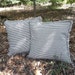 Pair Ticking Stripe Pillows  Cover Ticking Pillows Shams Custom Sizes Fabrics French Country Farmhouse Pillows Quantities Available 