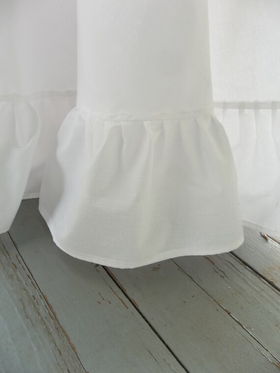 Ruffled Floor Length Tablecloth Custom Ruffled Tablecloth Etsy