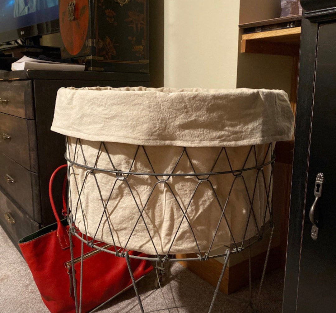 Laundry Basket Liner Laundry Room Decor Drop Cloth Basket Liner Ready