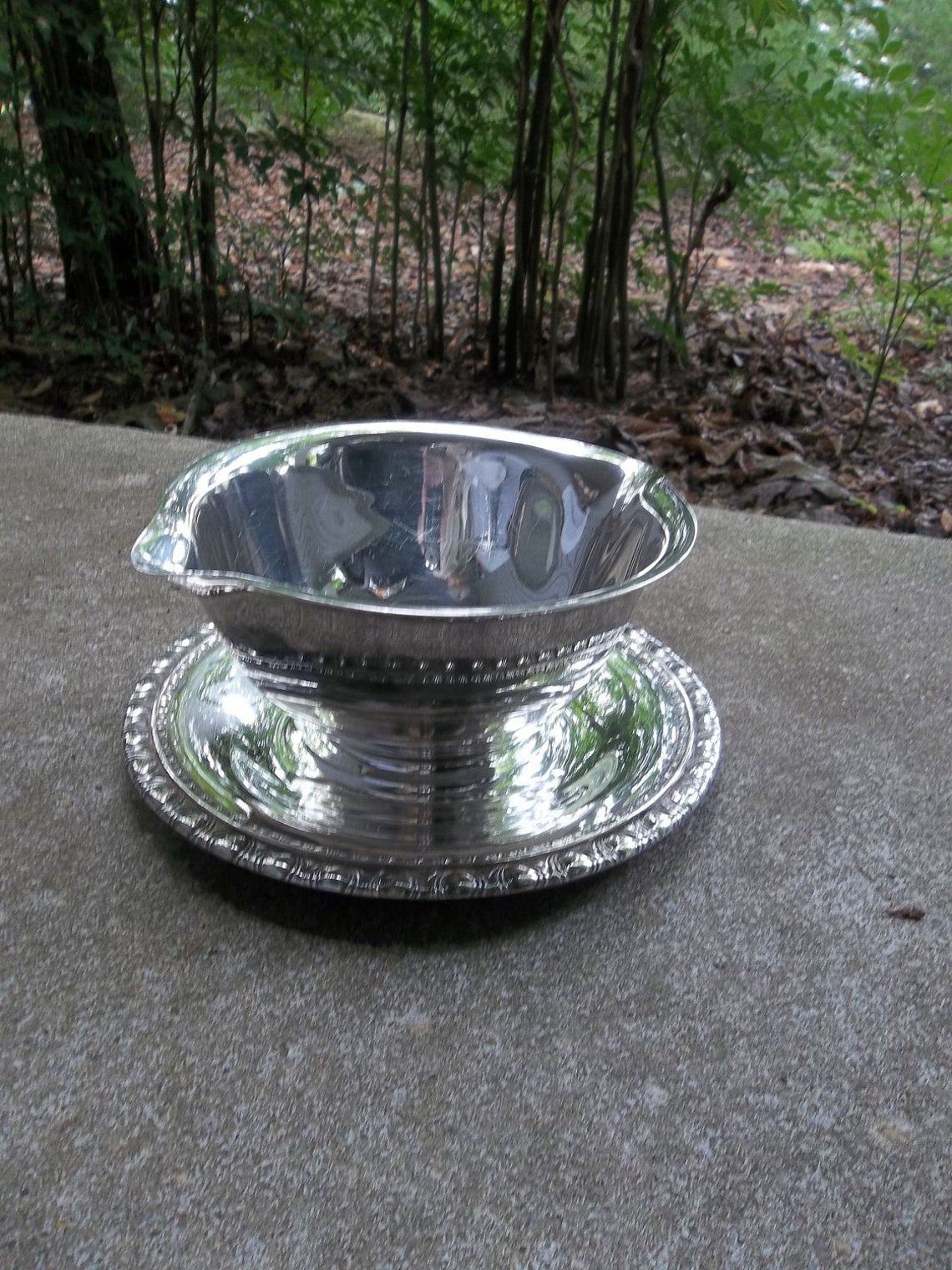 Vintage Silver Plate Gravy Bowl Silver Serving Bowl Planter Etsy UK