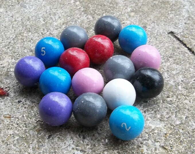 Vintage Miniature Billiard Balls Pool Table Dollhouse Etsy