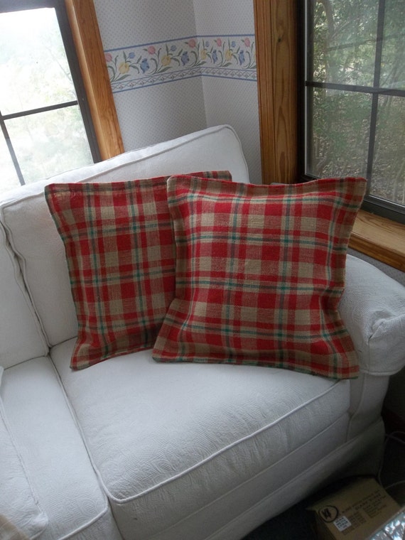 Throw Pillow Covers - Decorative Pillows For Couch Set Of 2 Rustic