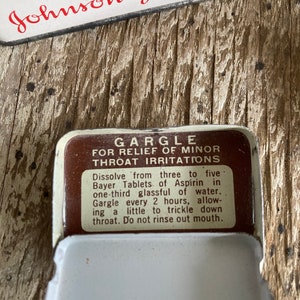 Vintage Bayer Asprin Boxes Band Aid Box Mid Century Tin Boxes ...