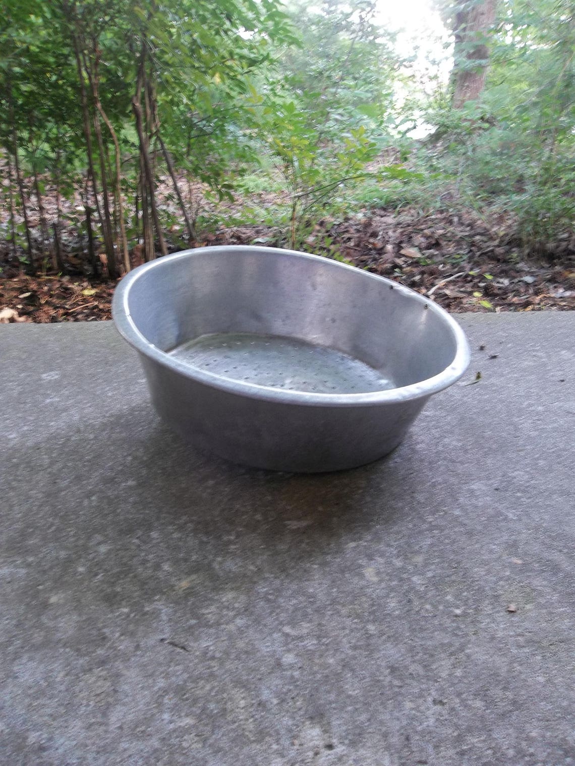Primitive Antique Corn Sifter Vintage Aluminum Colander Egg Etsy