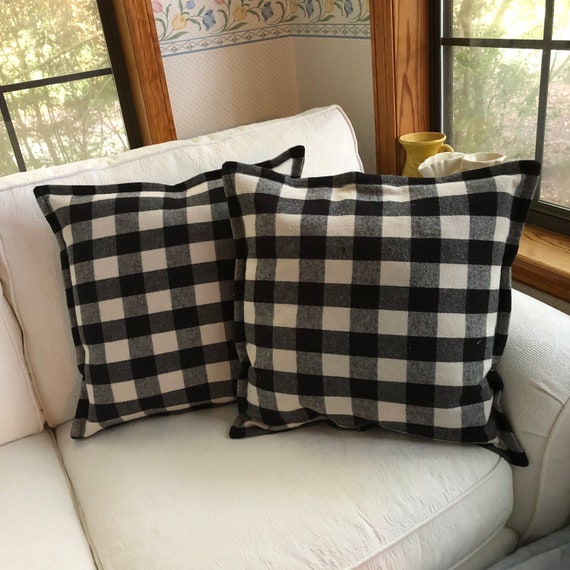 plaid pillow shams