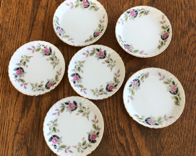 Vintage Butter Pat Dishes Mid Century Drink Coasters Individual Butter