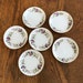 Vintage Butter Pat Dishes Mid Century - Drink Coasters - Individual Butter Dishes - Floral Butter Pats - Tiny Plates - Made in Japan 