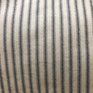 Navy ticking swatch