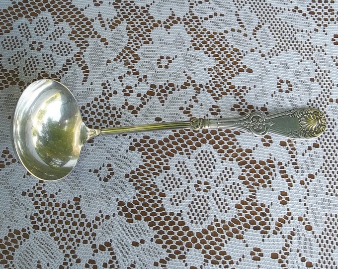 1890 Silver Plate Punch Ladle TUXEDO Punch Bowl Ladle Silver Etsy