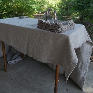 linen tablecloth custom made to fit your table