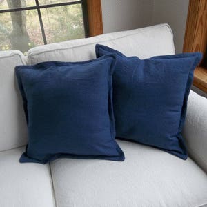 Pair Linen Pillow Shams Tailored Linen Pillows Custom Sizes and Colors Linen Bedding Decorative Pillows French Country image 9