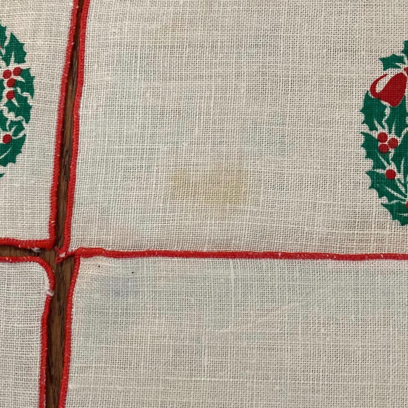 Vintage Christmas Cocktail Napkins for Holiday Table - Mid Century Barware - 2 Sets sold Separately image 5