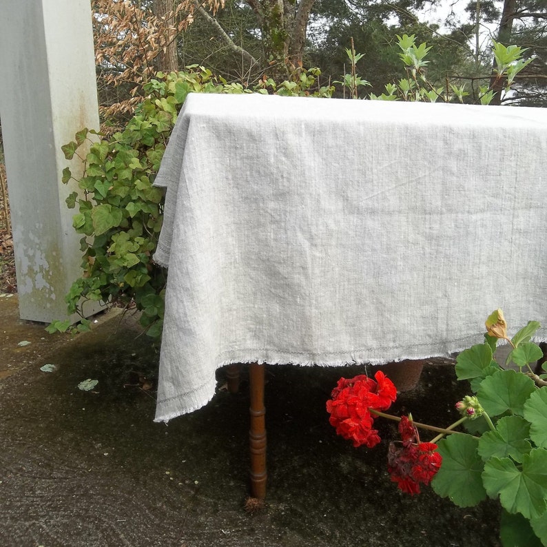 Custom made linen tablecloth