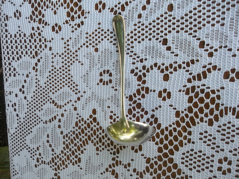Sterling Gravy Ladle Vintage Flatware Silver Plate Wedding Etsy