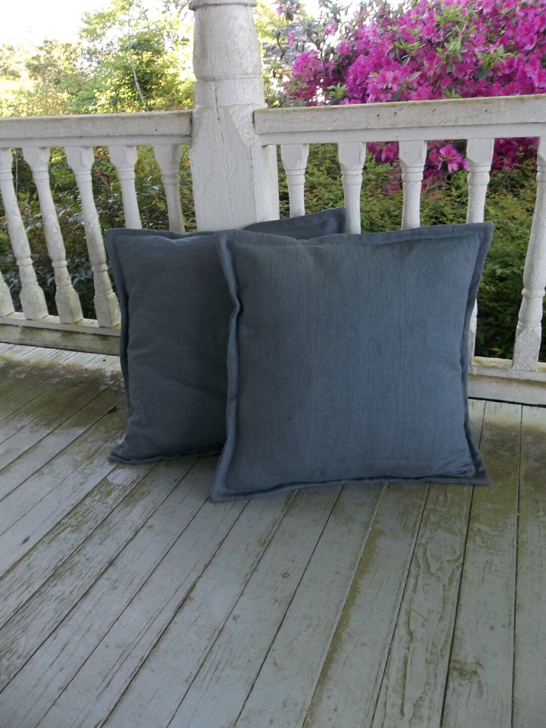 Pair Linen Pillow Shams Tailored Linen Pillows Custom Sizes and Colors