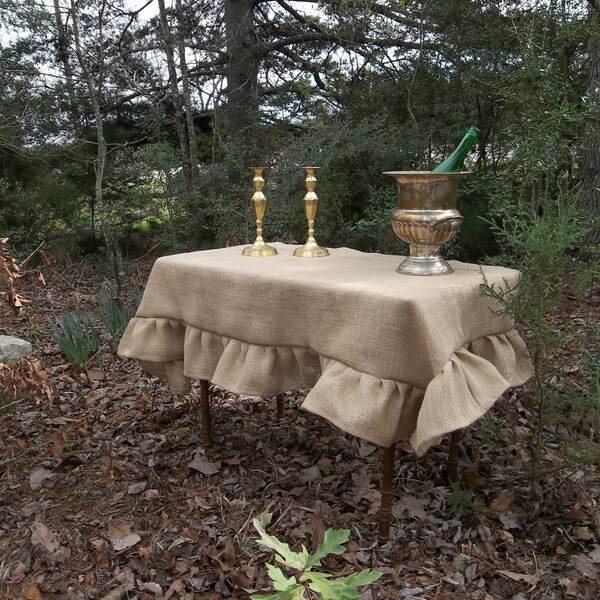 Burlap Table Cloth Etsy