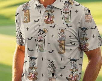 Mickey And Friends Haunted Mansion Polo Shirt, Mickey's Halloween Party Short Sleeve Shirt,  Halloween 2026