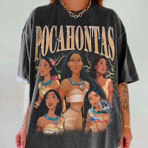 Pocahontas Comfort Color T Shirt, Disneyworld Trending Unisex Tee, Disneyland Vacation Trip Gift 2025