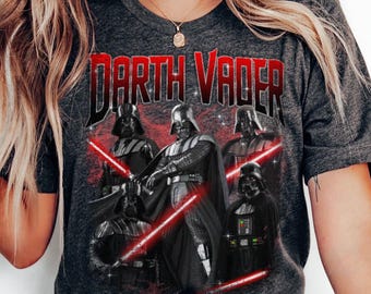 Darth Vader Vintage T-Shirt - Jedi Sith Graphic Tee, 90s Aesthetic Shirt, Star Wars Gift 2025