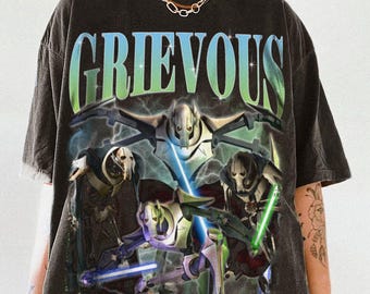 General Grievous Revenge Of The Sith Vintage T-Shirt - Jedi Sith Graphic Tee, 90s Aesthetic Shirt, Star Wars Gift 2025