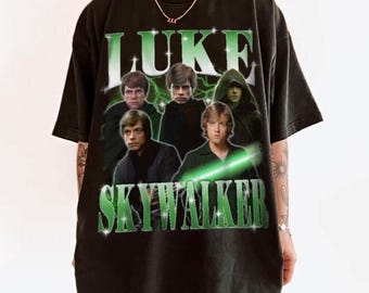 Luke Skywalker Vintage T-Shirt - Jedi Sith Graphic Tee, 90s Aesthetic Shirt, Star Wars Gift 2025