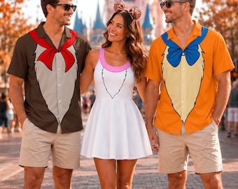 Berlioz Toulouse Costume Hawaiian Shirt, Marie Cosplay Skater Dress, Aristocats Outfit, Disney Halloween Party Tee 2026