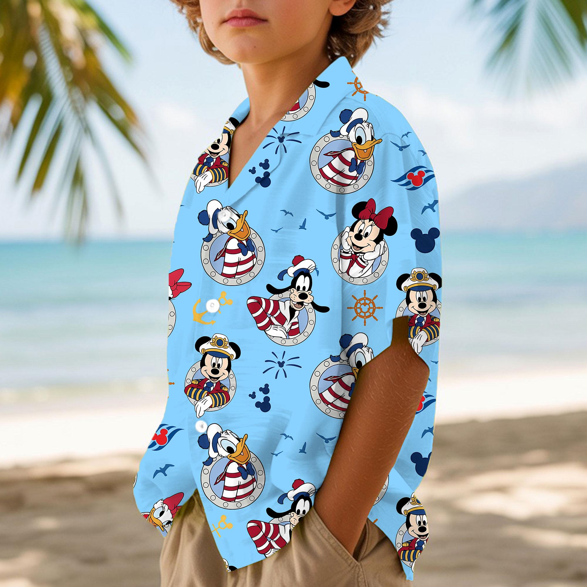 Bluey Bingo Toddler Boys Hawaiian Button Down Dress Shirt