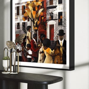 Afrocentric Harlem Renaissance Jazz Musicians Art Print - Style 14 - Etsy