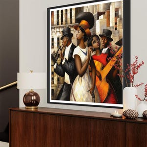 Harlem Renaissance Jazz Musicians Bauhaus Style Art Print - Style 10 - Etsy