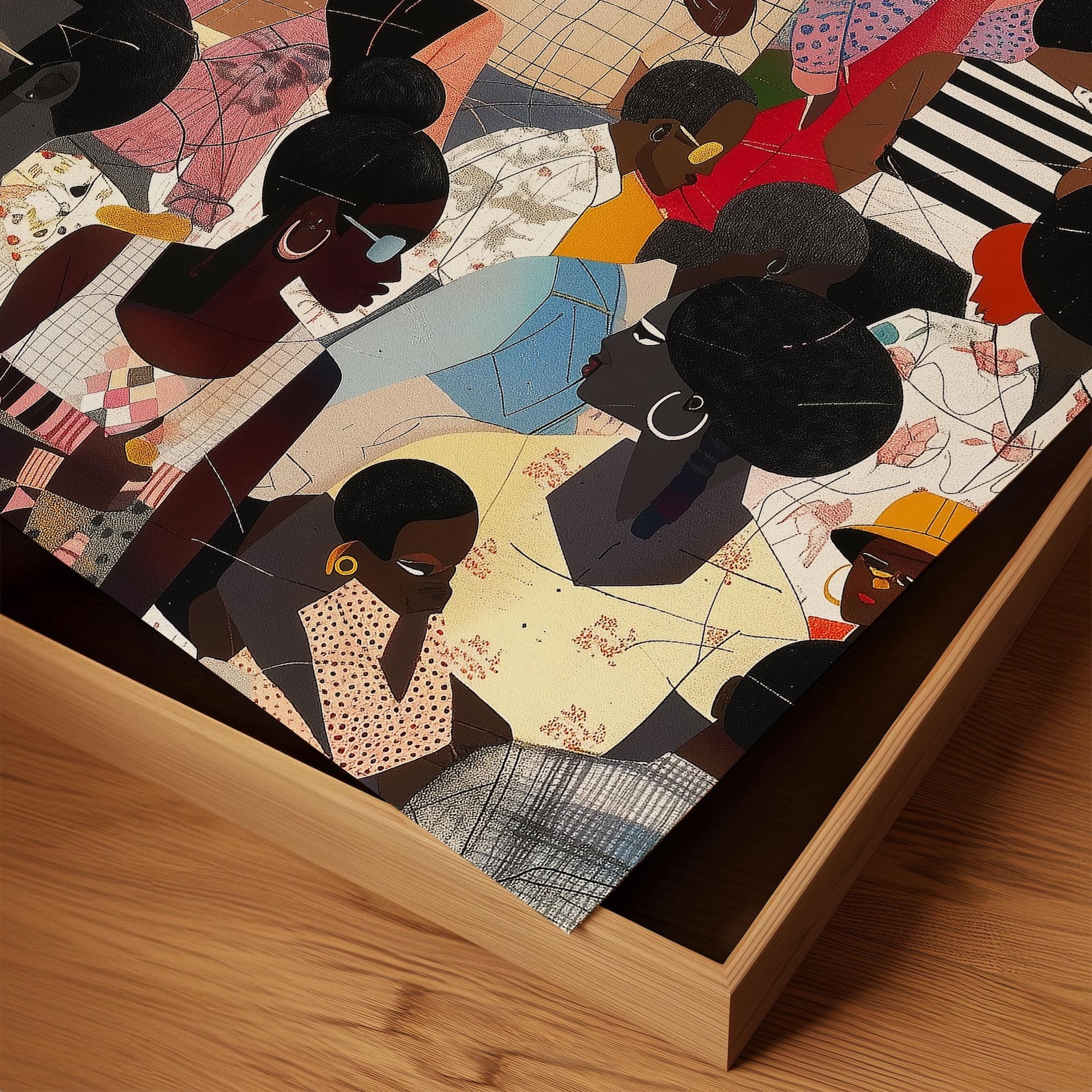 Juneteenth Art Print: Black Family Reunion, Afrocentric Celebration ...