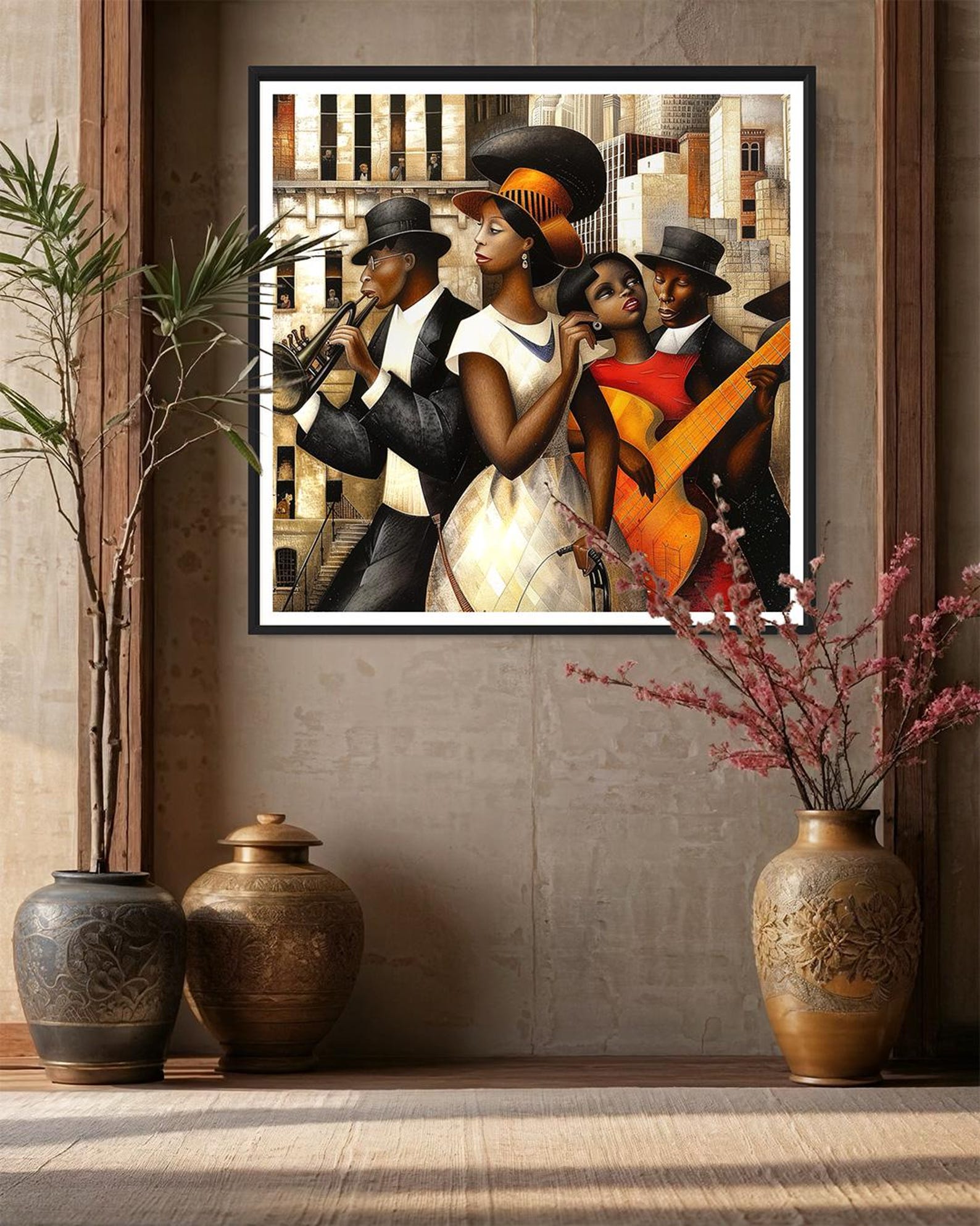 Harlem Renaissance Jazz Musicians Bauhaus Style Art Print - Style 10 - Etsy