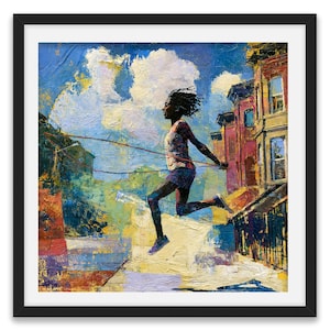 Black Girls Jumping Rope Art - Etsy