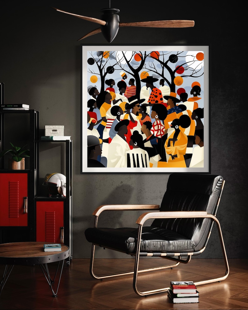 Black Family Reunion Juneteenth Art Print: Freedom Day Poster - Style ...